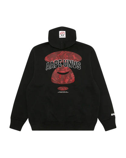 Moonface logo zip-up hoodie