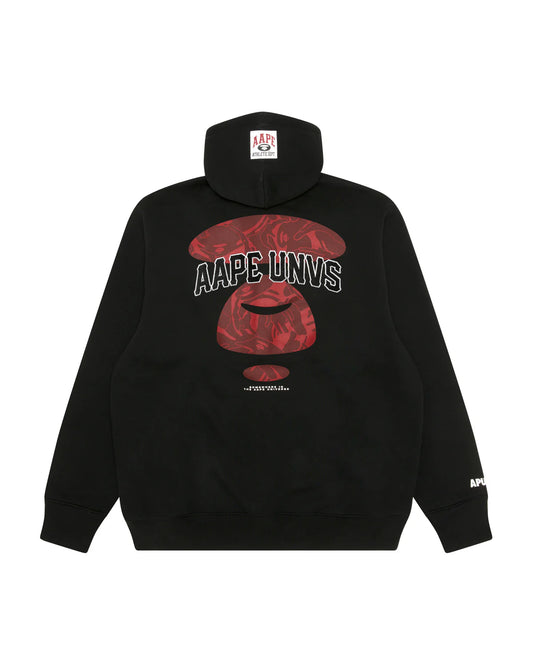 Moonface logo zip-up hoodie