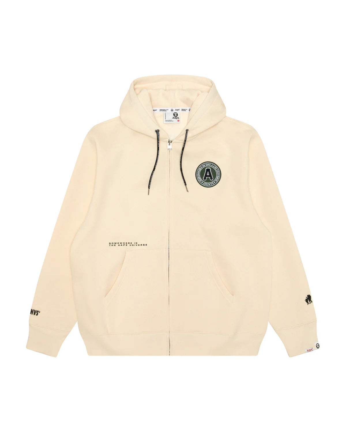 Moonface logo zip-up hoodie
