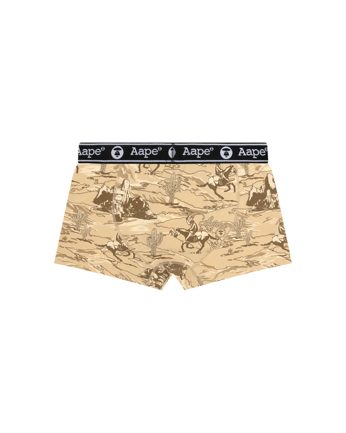 Moonface logo desert landscape print boxer briefs