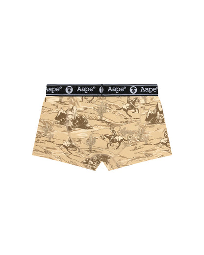 Moonface logo desert landscape print boxer briefs