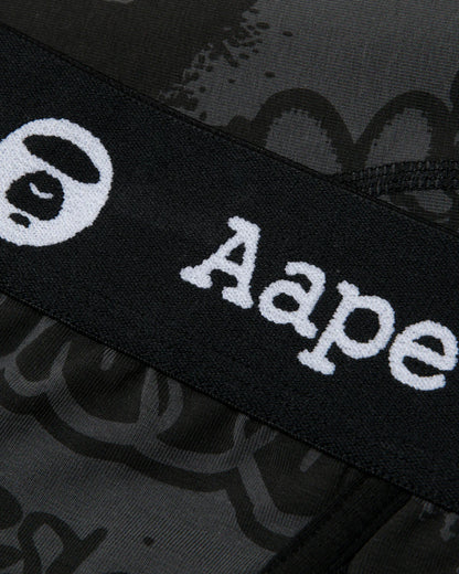 Moonface logo graffiti print boxer briefs