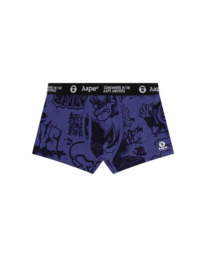 Moonface logo graffiti print boxer briefs