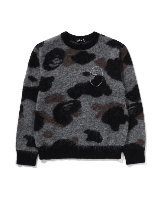 Camo jacquard sweater