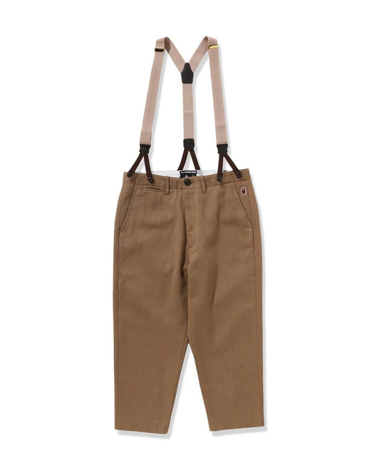 Taper chino overall pants
