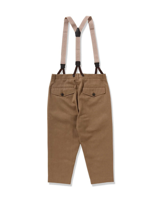 Taper chino overall pants