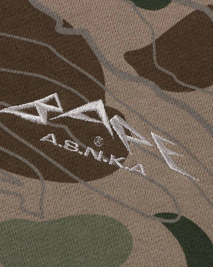 Layered Line Camo Crewneck