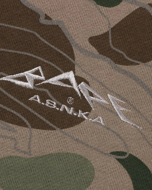 Layered Line Camo Crewneck