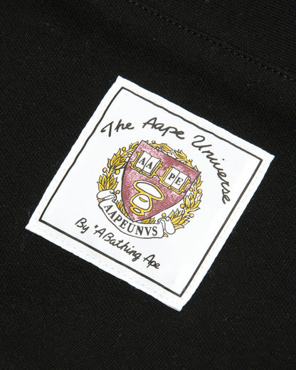Multi-logo v-neck button down sweatshirt
