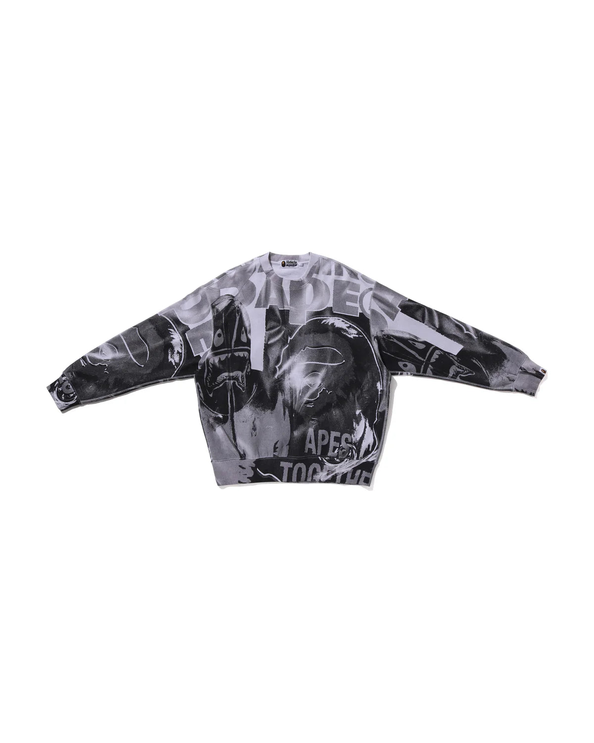 Overprint Relax Fit Crewneck Sweatshirt
