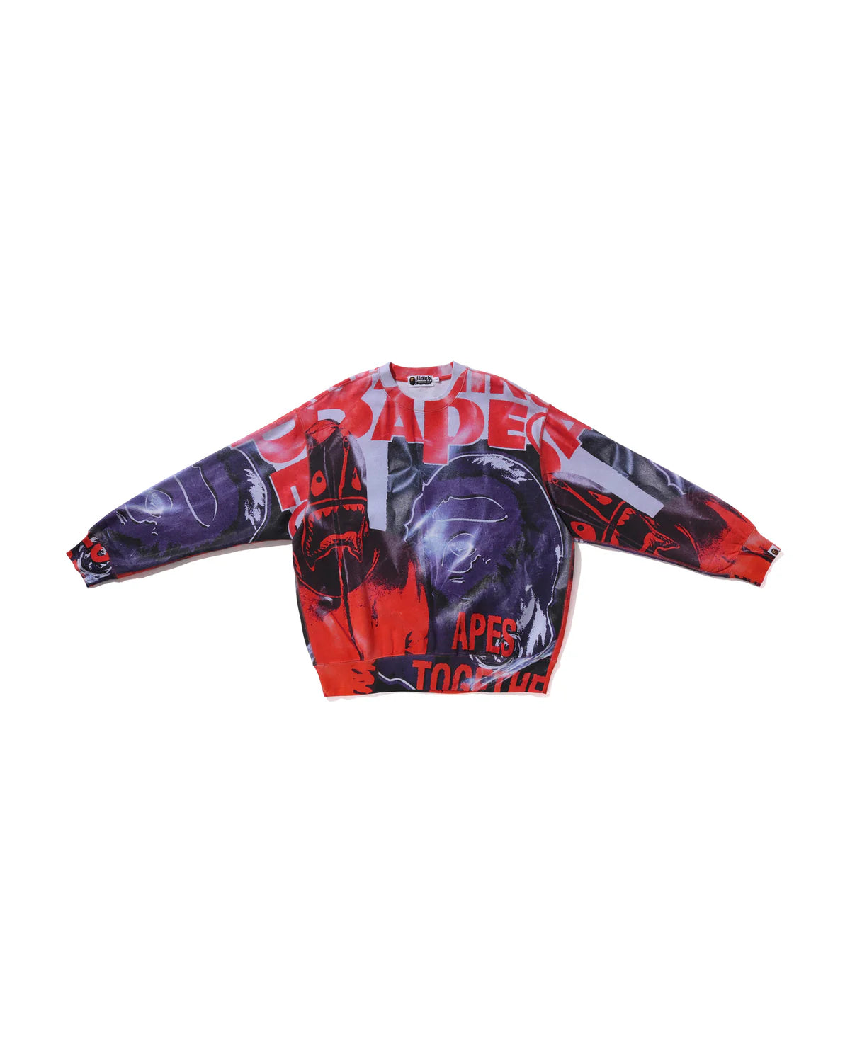 Overprint Relax Fit Crewneck Sweatshirt