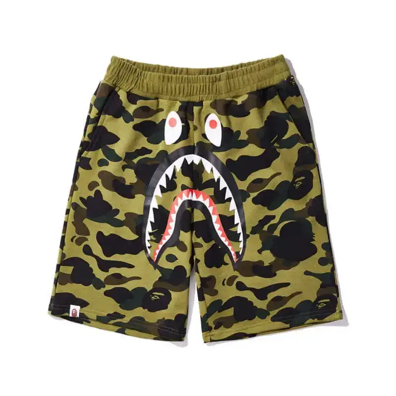Casual Bape Shark Shorts - Grey