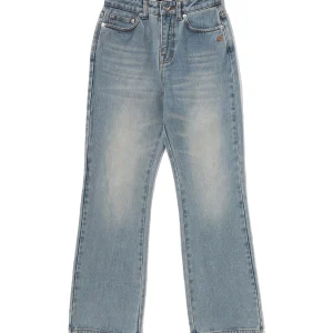 A Bathing Ape Logo Bootcut Denim Pants